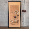 Framed Antique Japanese Scroll Meiji From Warren Imports