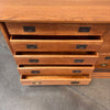 10 Drawer Antique Solid Oak Cabinet Counters Fixture C. 1890's