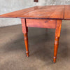 Antique Circa 1890s Pine Drop Leaf Farm House Primitive Table