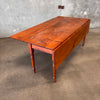 Antique Circa 1890s Pine Drop Leaf Farm House Primitive Table