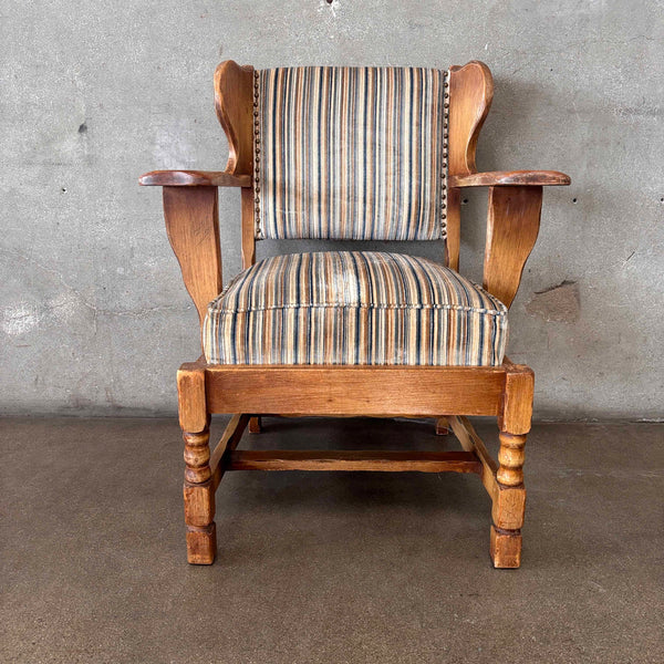 1930's Coronado Furniture Wing Back Flora Painted Chair