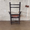 Monterey Furniture Early Old Wood Iron & Leather Chair