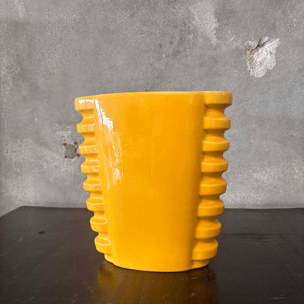 Catalina Island Large Deco Vase - Chinese Yellow Glaze