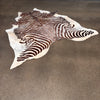 Painted Cow Hide Rug, Made In Brazil - Faux Zebra