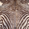 Painted Cow Hide Rug, Made In Brazil - Faux Zebra