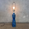 Vintage Monumental Bitossi Lamp In Rimini Blue - Made in Italy