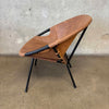 1960's Metal Frame "Balloon Chair" Made in Germany By Lusch & Co.