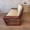 1930's Antique Ypsilanti Stick Wicker Sofa - Restored
