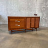 Mid Century Modern Walnut Credenza By American of Martinsville