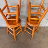 Set of Four 1950's Shop Wood Stools - Long Beach District