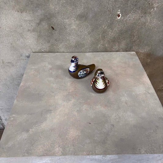 Pair of Sergio Bustamate Ceramic Bird Sculptures