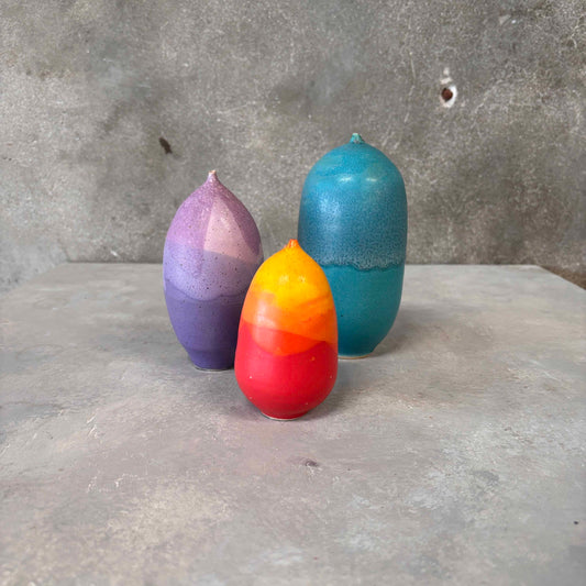 Set of Three Brenda Williams Weed Pots
