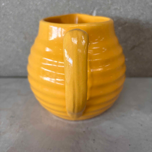 Yellow Bauer Ringware Pitcher