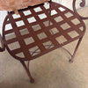 Five Piece Art Deco Patio Set - Table & Four Chairs w/ Cushions