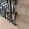 Brutalist Metal Wall Sculpture "Nail Art"