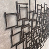 Brutalist Metal Wall Sculpture "Nail Art"