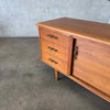 Solid Wood Walnut Mid Century Modern Credenza