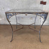 Vintage Woodard Chantilly Rose Pantina Patio Table