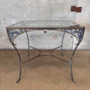 Vintage Woodard Chantilly Rose Pantina Patio Table