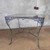 Vintage Woodard Chantilly Rose Pantina Patio Table