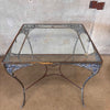 Vintage Woodard Chantilly Rose Pantina Patio Table