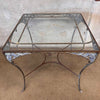 Vintage Woodard Chantilly Rose Pantina Patio Table