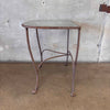 Vintage Salterini Wrought Iron Glass Top Console Side Table #1