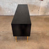 Jonathan Adler Crawford Black Lacquered Brass Tall Cabinet