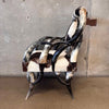 Cowhide & Horn Chair With Footstool