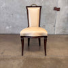 Antique Leather Upholstered Library Chair w/ Handle