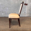 Antique Leather Upholstered Library Chair w/ Handle