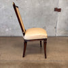 Antique Leather Upholstered Library Chair w/ Handle