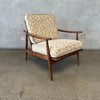 Mid Century Wood Lounge Chair Made In Italy