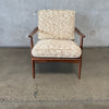 Mid Century Wood Lounge Chair Made In Italy