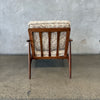 Mid Century Wood Lounge Chair Made In Italy