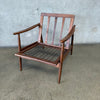 Mid Century Wood Lounge Chair Made In Italy