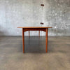 Povl Dinesen Teak Dining Table With Two Leaves - Denmark C. 1960