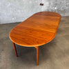 Povl Dinesen Teak Dining Table With Two Leaves - Denmark C. 1960
