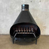 Vintage Mid Century Modern Black Porcelain Enamel Finish Preway Fireplace