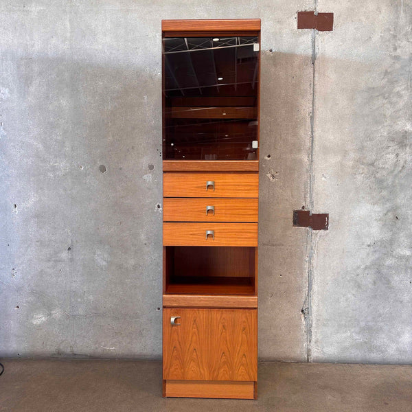 Danish Modern Teak Veneer Dresser Cabinet