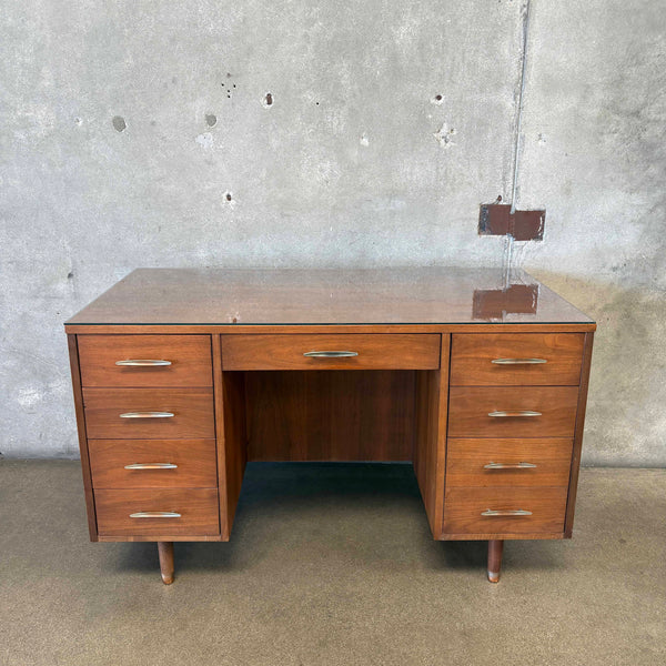 Sligh Lowry Solid Walnut Mid Century Modern Desk