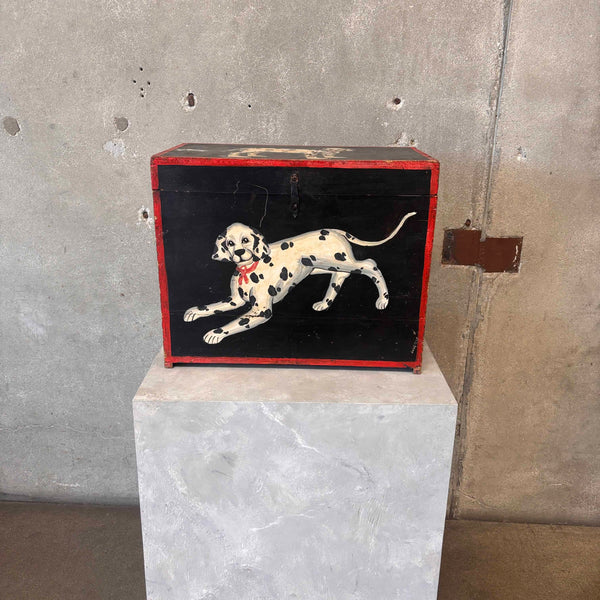 Vintage Painted Dalmatian Box From The Estate of Richard Simmons