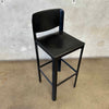 Vintage Set Of Four Matteo Grassi Italian Leather Bar Stools