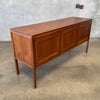 Mid Century Walnut Three Door Three Drawer Dresser Credenza