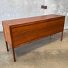 Mid Century Walnut Three Door Three Drawer Dresser Credenza
