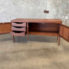Mid Century Walnut Three Door Three Drawer Dresser Credenza