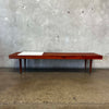 Vintage Mid Century Modern Slat Bench / Coffee Table