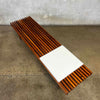 Vintage Mid Century Modern Slat Bench / Coffee Table