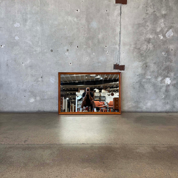 Mid Century Walnut Mirror By Kipp Stewart For Drexel