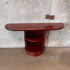 Vintage Rosewood Tambour Door Credenza Made In Denmark